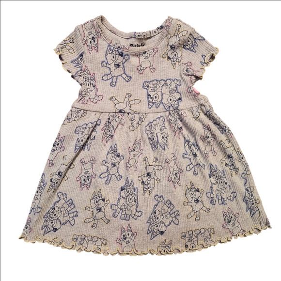 BLUEY grey dress. Size 2T. EXCELLENT CONDITION! - Picture 2 of 4
